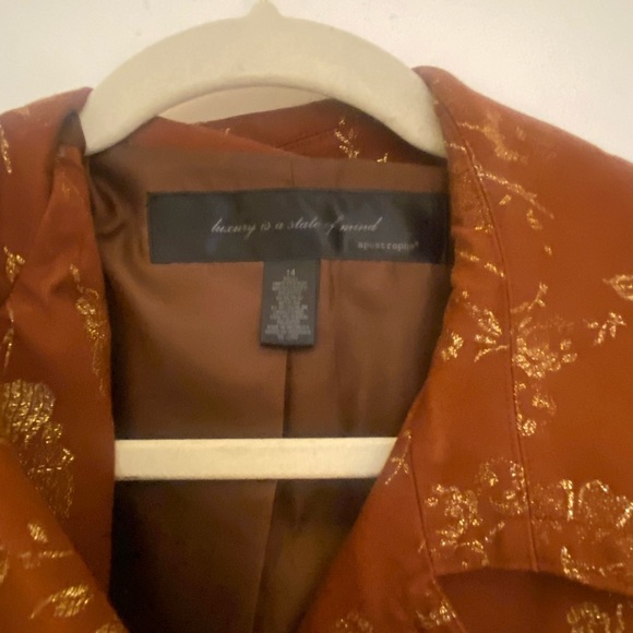 Gold print light jacket - Picture 3 of 4